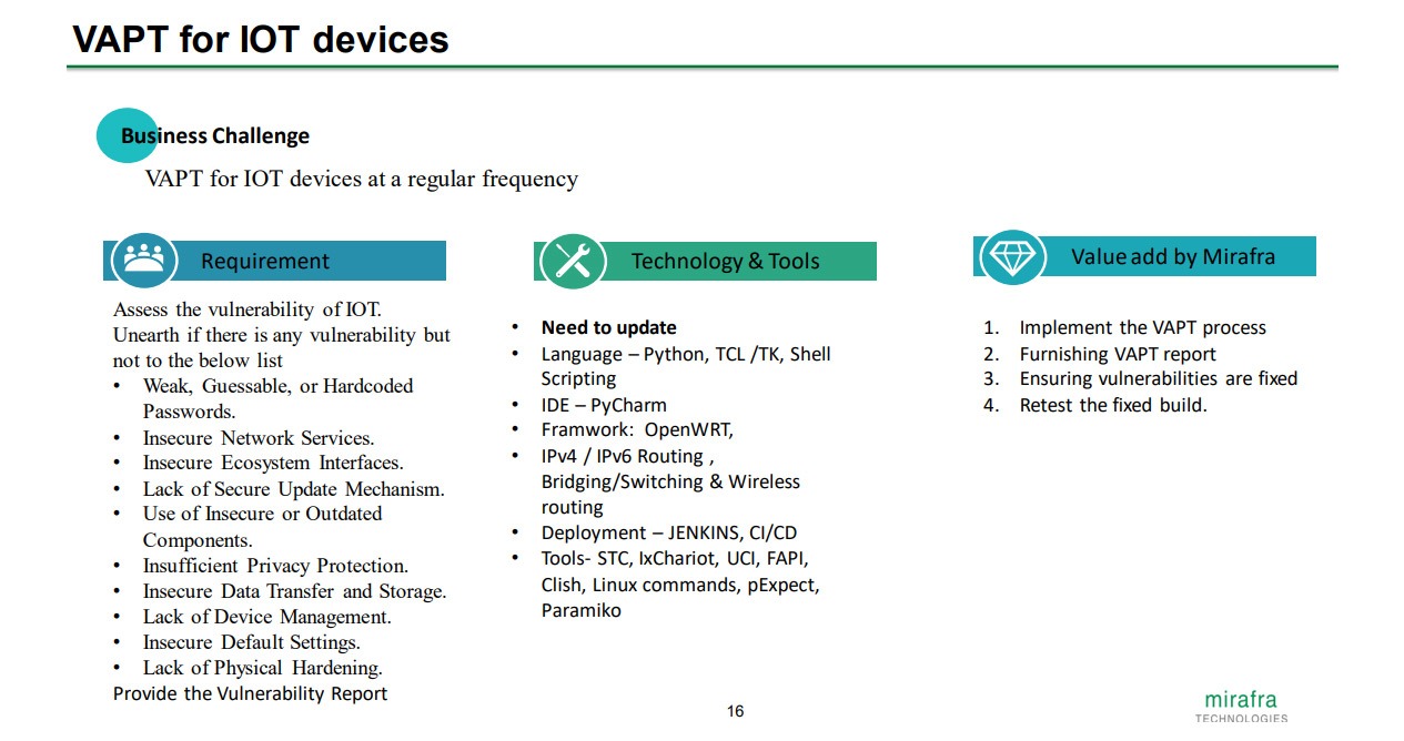 VAPT for IOT devices