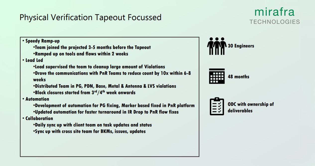 Physical Verification Tapeout Focussed