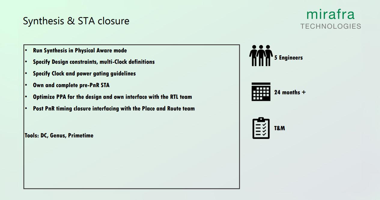 Synthesis & STA closure