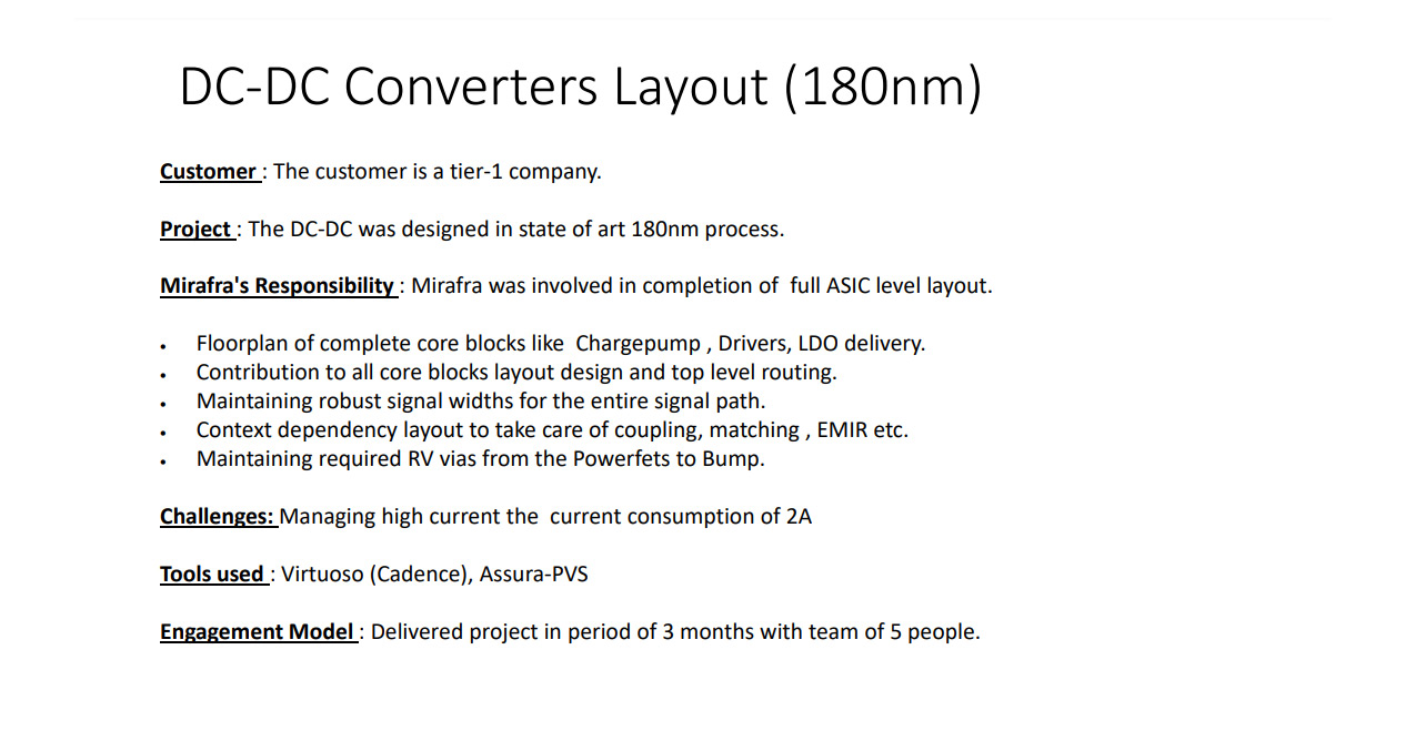 DC-DC Converters Layout (180nm)