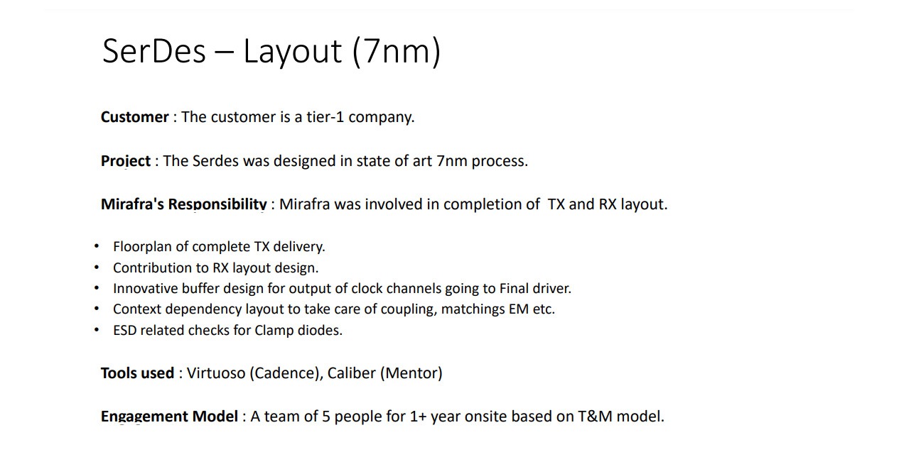 SerDes – Layout (7nm)